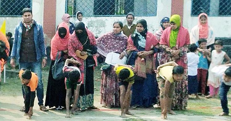 বুধহাটা কেজি স্কুলে ক্রীড়া প্রতিযোগিতা