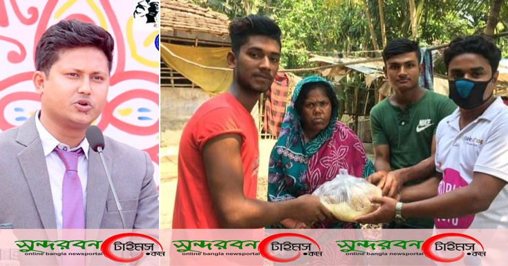 মণিরামপুরে কর্মহীন মানুষের মাঝে উপজেলা ছাত্রলীগ নেতা হাদিউজ্জামানের পক্ষ থেকে খাদ্য সামগ্রি বিতরণ