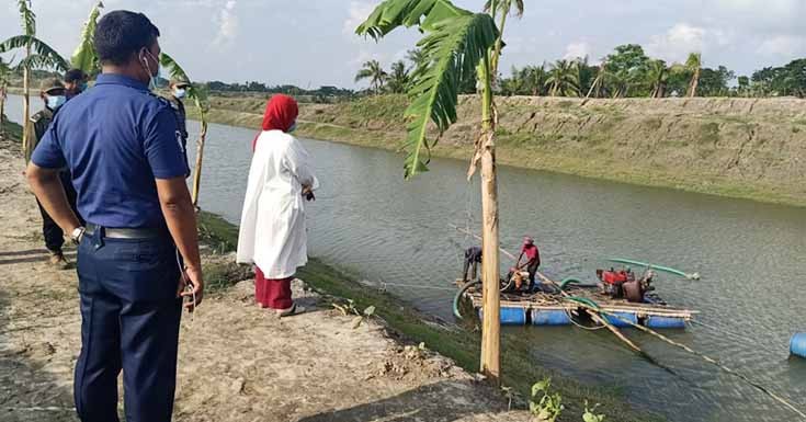 কেশবপুরে অবৈধভাবে বালু উত্তোলন করায় ৫০ হাজার টাকা জরিমানা