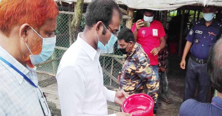 তালায় ভ্রাম্যমান আদালতে দুধ ব্যবসায়ীকে জরিমানা
