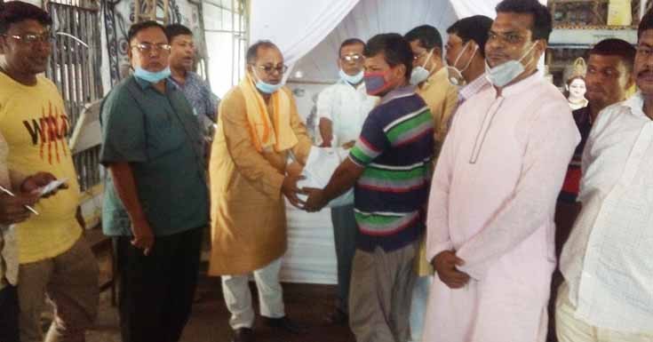 চুকনগরে জন্মাষ্টামী উৎযাপন উপলক্ষ্যে আলোচনা সভা ও খাদ্য সামগ্রী বিতরণ