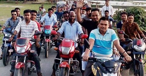 আঁঠারমাইলে মাগুরাঘোনা ইউপি চেয়ারম্যান প্রার্থী আলহাজ্জ রবিউল ইসলামের গণসংযোগ