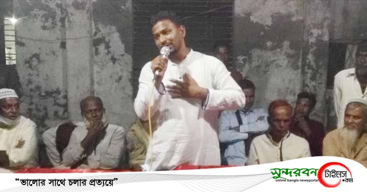 চুকনগরে ইউপি চেয়ারম্যান প্রার্থী শেখ হেলাল উদ্দীনের গণসংযোগ