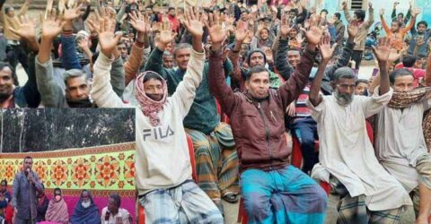 তালায় খাজরা গ্রামে বিশ্বাস ও খাঁ পাড়ায় সাংবাদিক নজরুলের ওঠান বৈঠক
