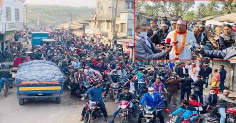 তালা উপজেলা জাপার সভাপতি নজরুল ইসলামের শোডাউন