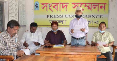 তালায় পাখিমারা টিআরএম বিলের পরিস্থিতি নিয়ে পানি কমিটির সংবাদ সম্মেলন