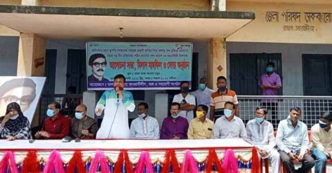 তালায় বঙ্গবন্ধু পুত্র বীরমুক্তিযোদ্ধা শেখ কামালের ৭২তম জন্মবার্ষিকী পালন