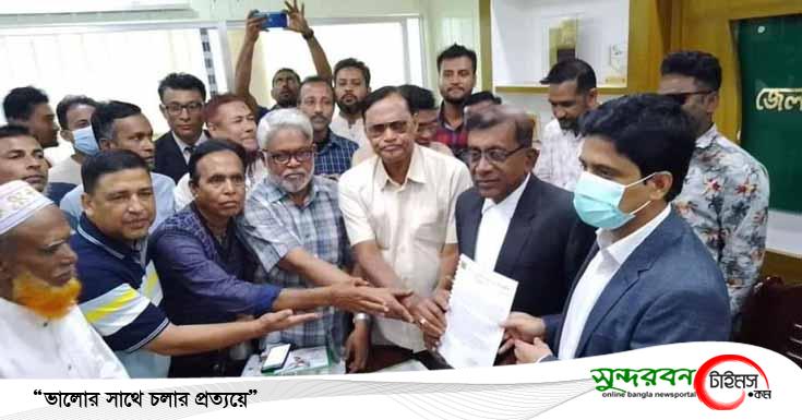 সাতক্ষীরায় জেলা বিএনপির স্মারকলিপি প্রদান
