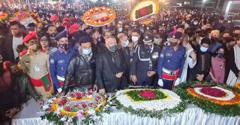 সাতক্ষীরায় একুশের প্রথম প্রহর যথাযোগ্য মর্যাদায় পালিত