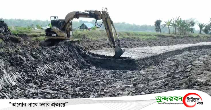 তালার জালালপুর খাল খনন চলছে, সুফল পাবে হাজারও কৃষক