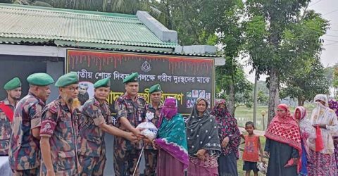 সাতক্ষীরায় ৩৩ বিজিবি’র জাতীয় শোক দিবস পালিত