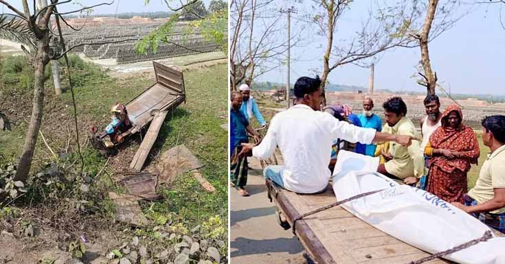 পাটকেলঘাটায় ইঞ্জিনচালিত ভ্যান খাদে পড়ে চালক নিহত
